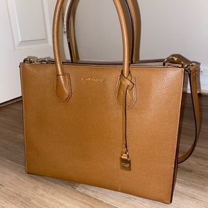 Michael Kors brown shoulder bag with long strap